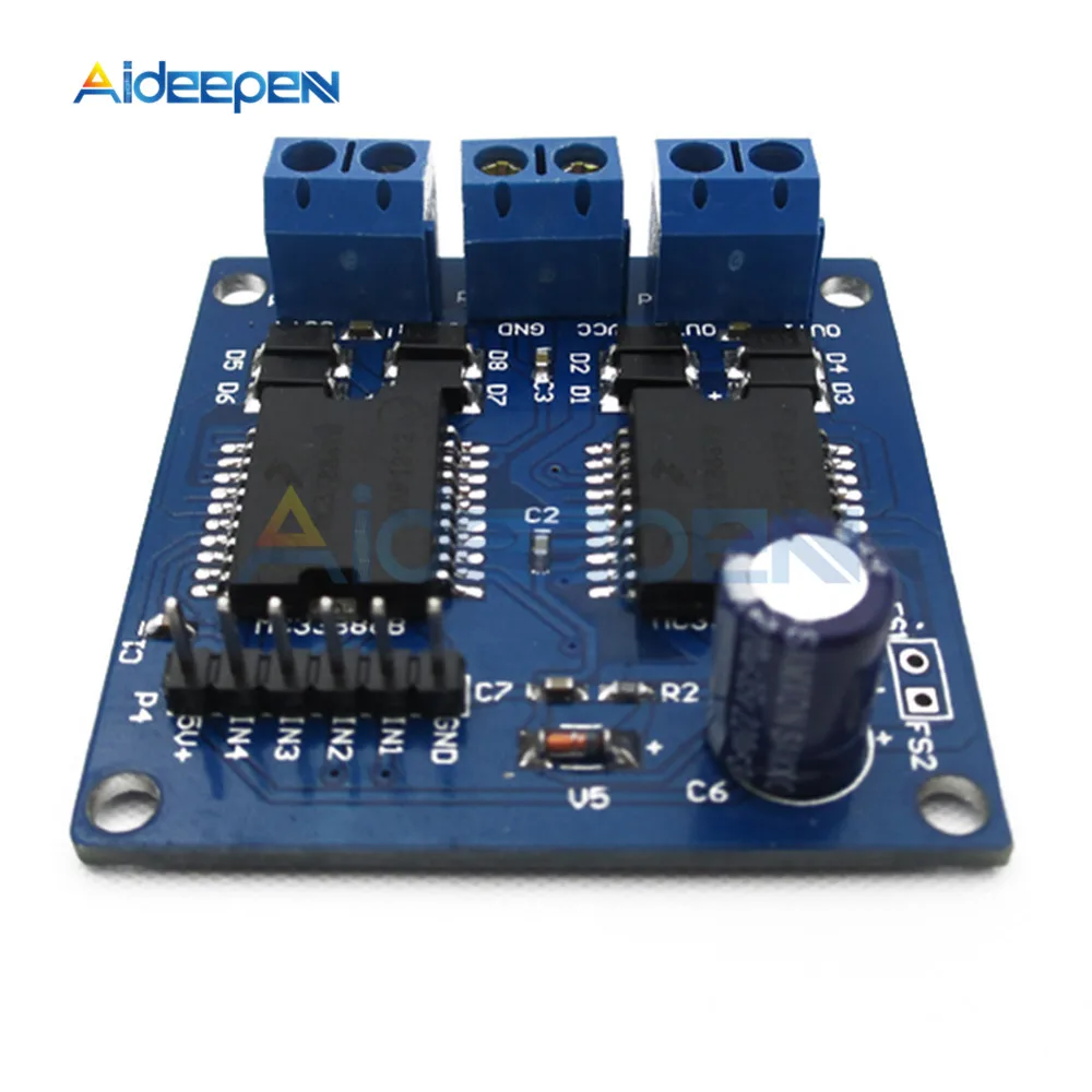 Новый двойной модуль драйвера двигателя MC33886 5A для робота Smart car 5-12V | Инструменты