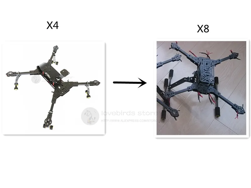 DIY Дроны с камерой вид от первого лица DH410 quadcopter drone X4 режим X8 обновления