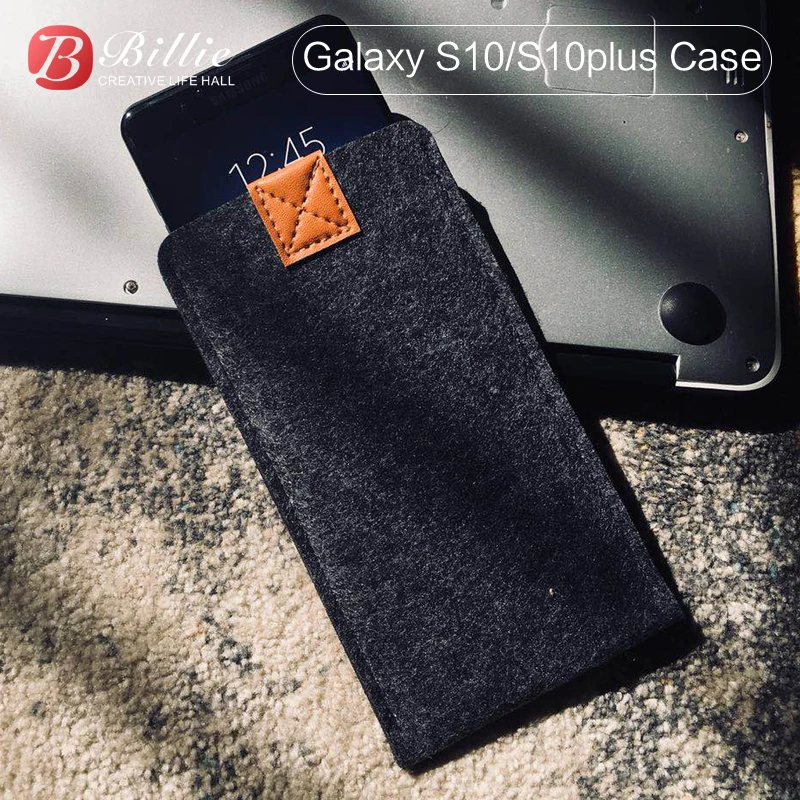 Для Samsung Galaxy S10/S10Plus чехол шерстяной фетр телефонные чехлы для galaxy s10e мобильный