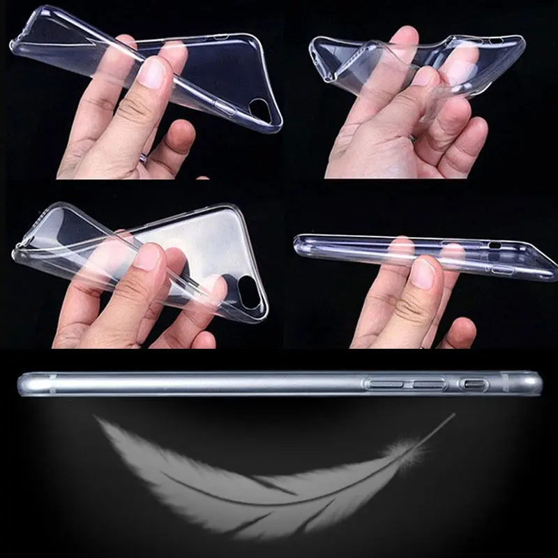 Ультра тонкий Ясно кремния чехол для iPhone X XS Роскошные Бизнес простой 7 plus 6S 6 8 плюс
