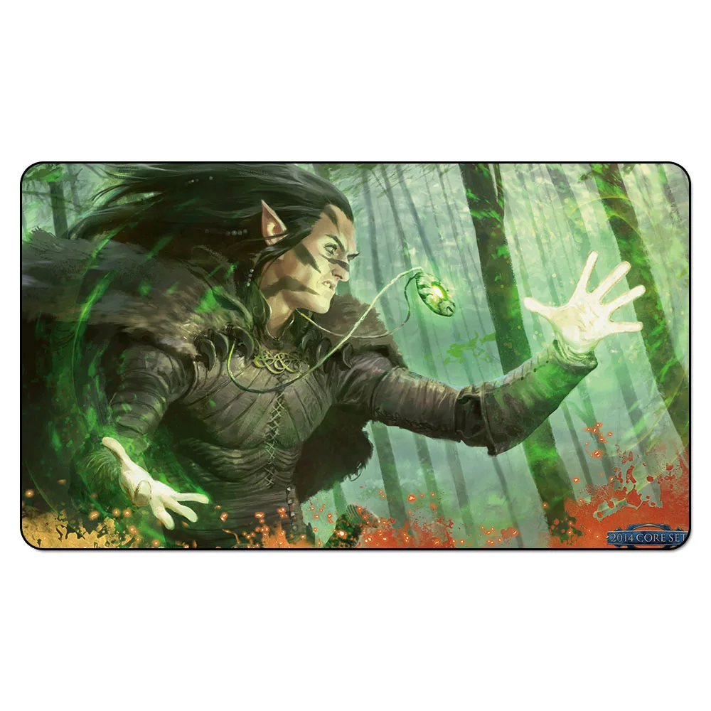 Волшебная коллекционная карточка игры игровой коврик: ELVISH MYSTIC art игровой коврик для коллекционная карточка игры 60 см x 35 см(2" x 14") Размер