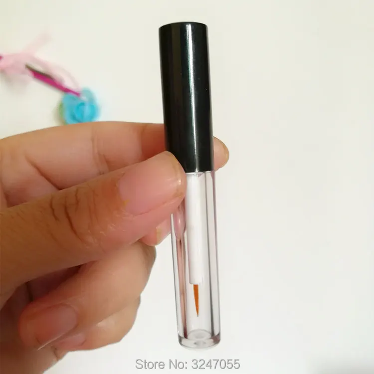 2ML 100pcs/lot Small Empty Clear Eyeliner Tube Plastic DIY Cosmetic Eyelash Glue Refillable Bottle Growth Liquid | Красота и здоровье