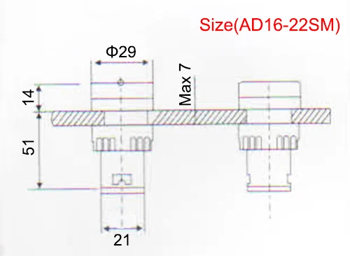 20 шт./лот AD16 22SM 22 мм 12V 24V 220V вспышка световой сигнал красный зеленый