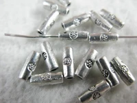 500pcs antique silver spacer charms pendants diy jewelry findings necklace bracelet metal fashion accessories 7mm x 3 mm