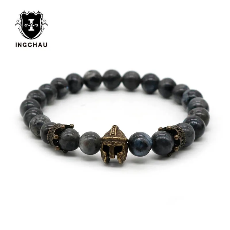 Винтажный Бронзовый Римский рыцарь воин гладиатор Спартанский браслет мужские