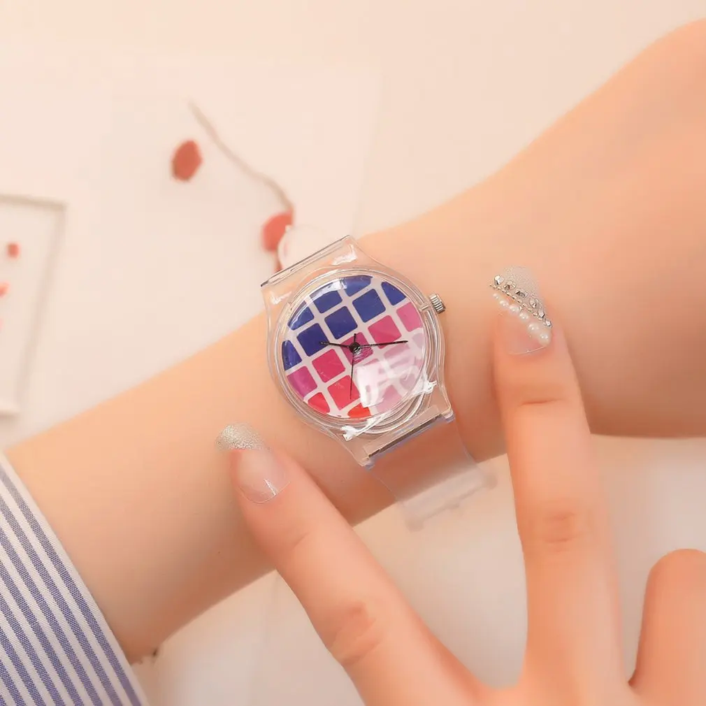 Радуга Кварцевые часы Прекрасный мультфильм детей спортивные наручные модные