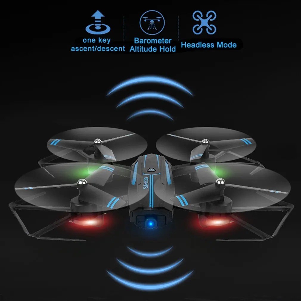 Складной Дрон 30 Вт WiFi 3D скручивающийся по одной клавише приложение удаленное