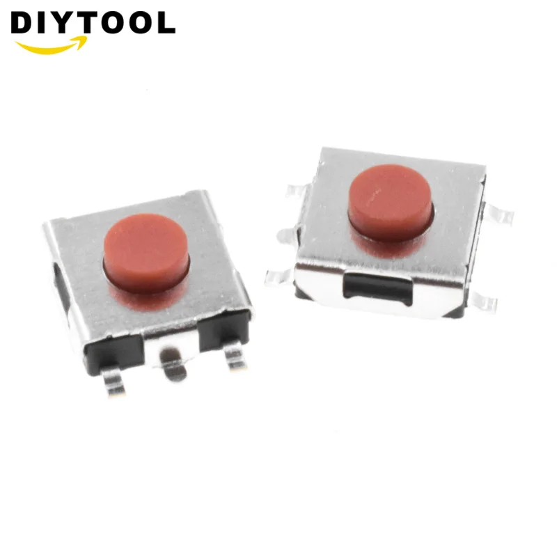 Тактовый переключатель 6*6*3 мм 5 PIN SMD красная медь 100 шт. | Обустройство дома