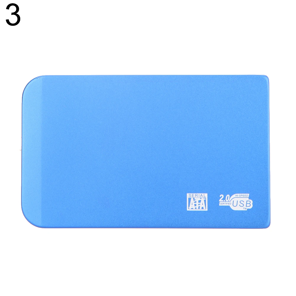 Ультра-тонкий USB 2,0 жесткий диск Внешний корпус чехол для 2,5 дюймов SATA HDD SSD