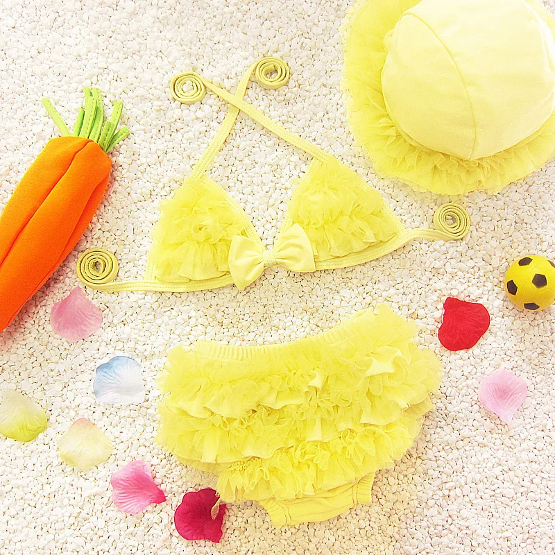 Летнее Детское бикини модный детский купальник принцессы милый кружевной