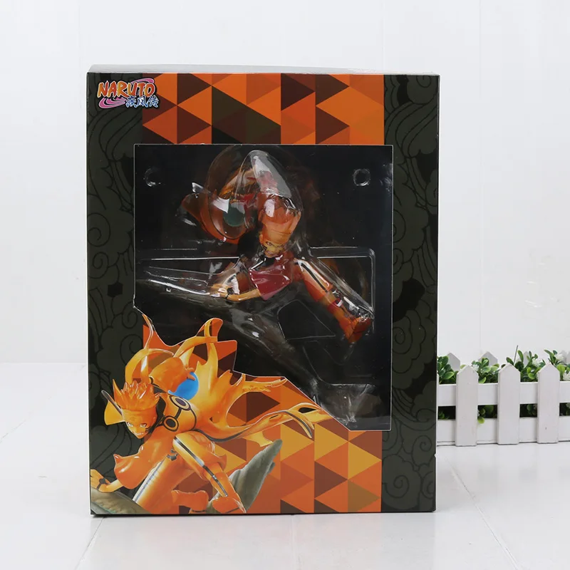 1738 Naruto in box Рисунок, аниме, Наруто Uzumaki Наруто, фигурка боруто Саске Учиха, модель игрушек, рождественский подарок, фигурка Наруто - Цвет: 1738 Naruto in box