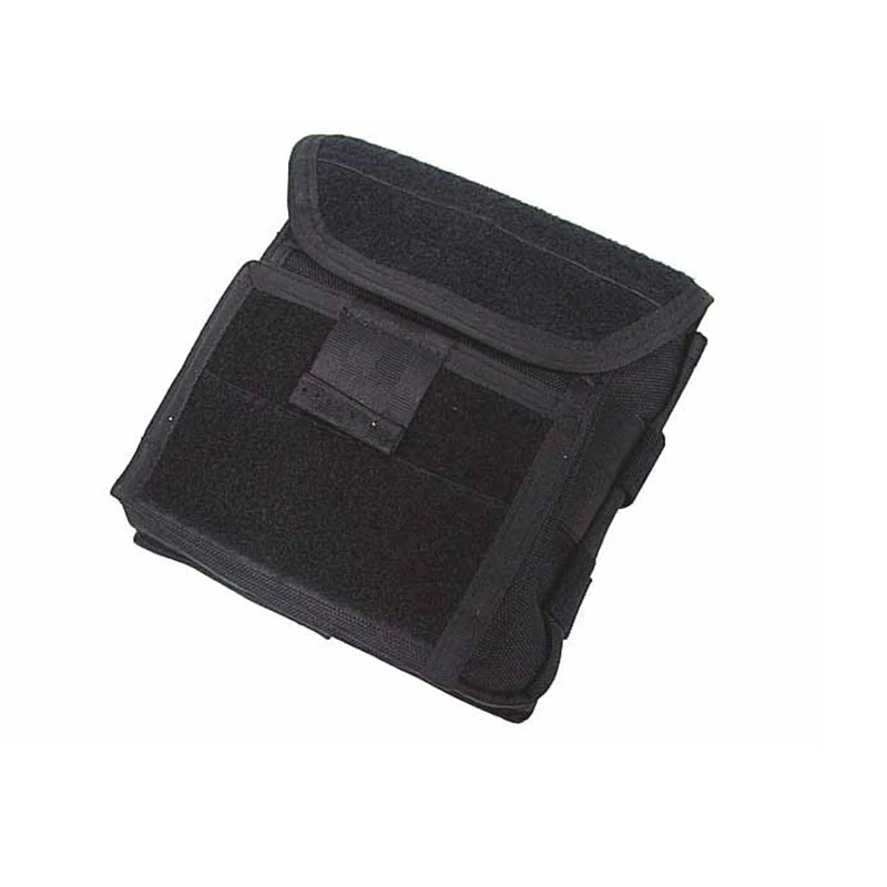 Black 1000D нейлон Molle тактический Admin Журнал хранения мешок военный тактический фонарик Многокамерный мешок для жилет боевые шестерни - Цвет: Black