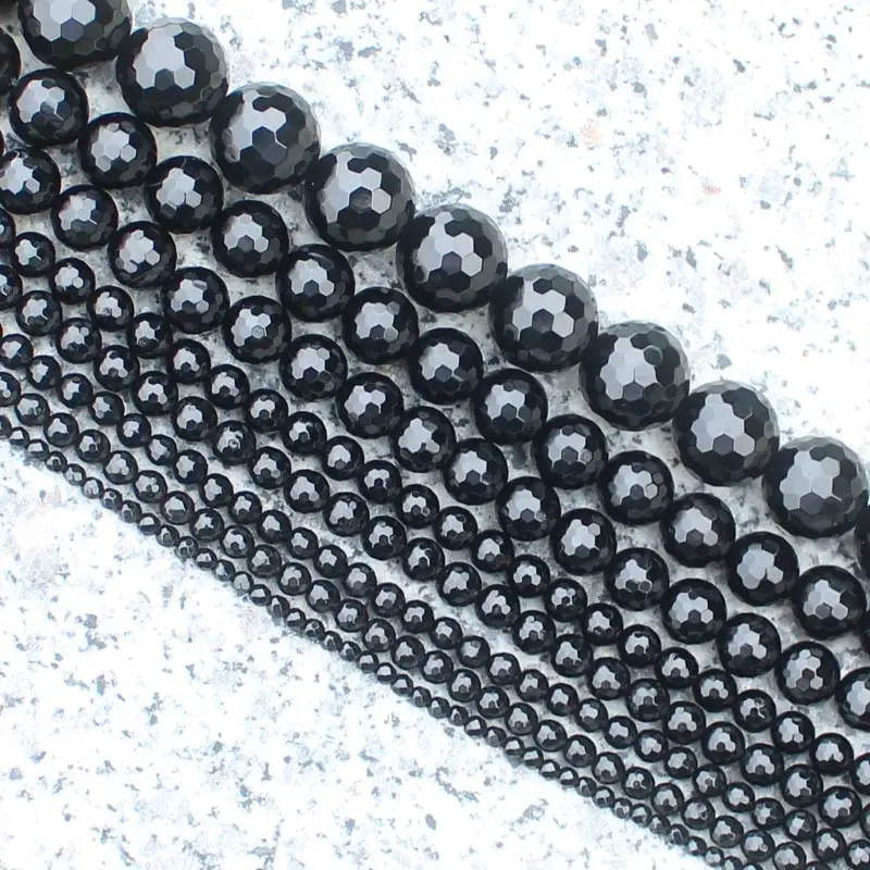 Граненые черные Агаты круглые Beads15 &quot/38 см для изготовления DIYJewelry мы предлагаем