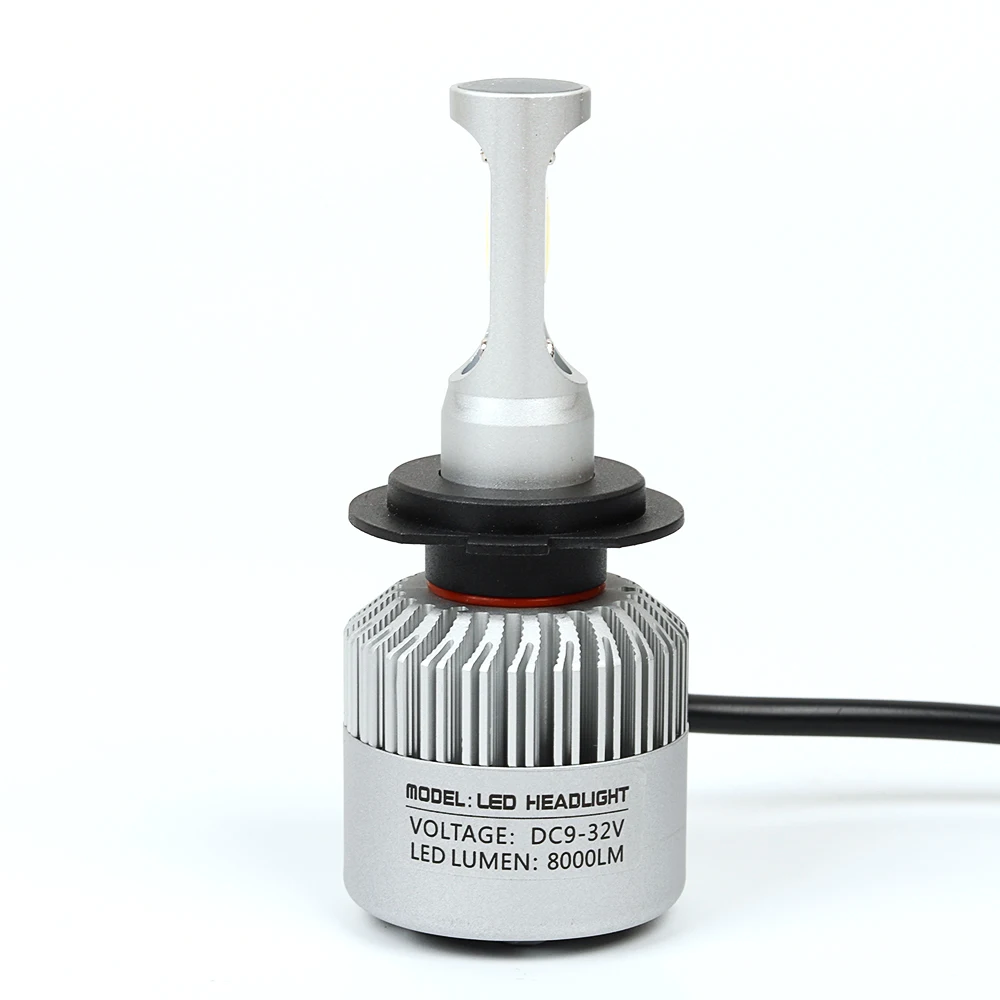 20 Вт H7 COB LED Фары Автомобиля Авто Лампы ПРИВЕЛО Комплект 4000LM 6000 К Лампочки H4 H8 H9 H11