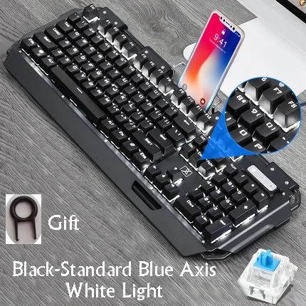 Технология Apedra X10 Ретро Круглый Светильник пишущая машинка Трансмиссия Keycap Проводная Механическая игровая клавиатура несколько светильник эффекты - Цвет: Зеленый