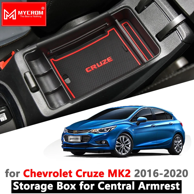 Armrest Box Storage Stowing Tidying for Chevrolet Cruze 2 2016 2017 2018 2019 mk2 Chevy Sedan Hatch Car Organizer Accessories | Автомобили