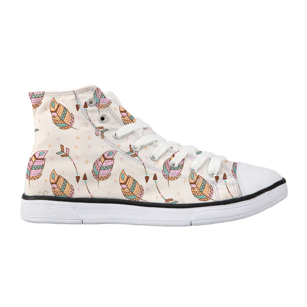 WHEREISART/Модная парусиновая обувь с высоким берцем в стиле хиппи бохо женская