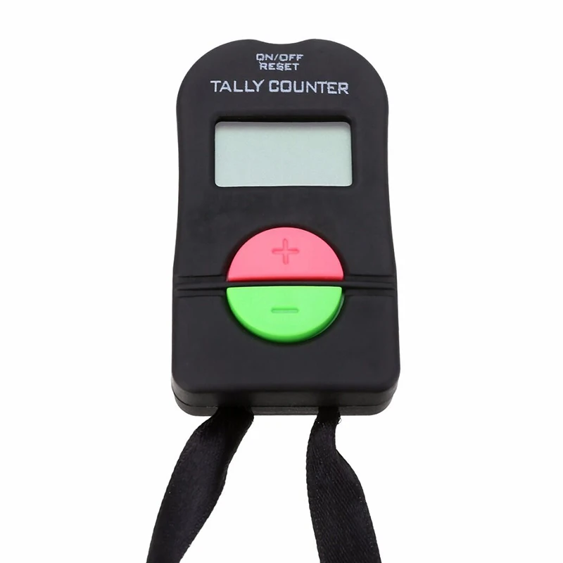 New Black Digital Tally Counter 0-9999 ABS Electronic Manual Clicker Security Running Tools For Golf Gym | Инструменты