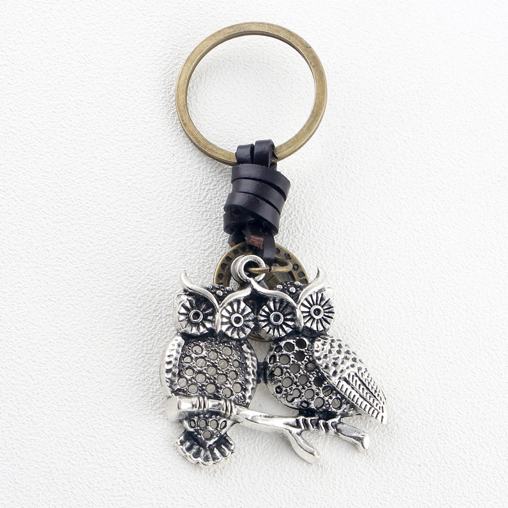 Мужские и женские кольца для ключей из натуральной кожи | Украшения аксессуары