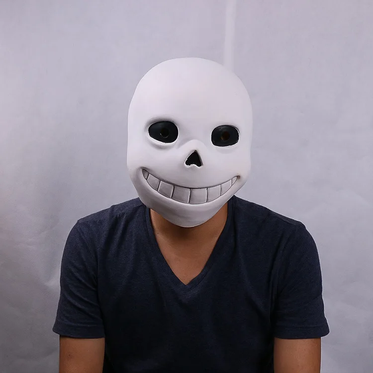 Regular sans Игра Undertale маска косплей дети Adlut светящиеся маски Хэллоуин Необычные мяч без латексные шлемы реквизит - Цвет: Regular sans