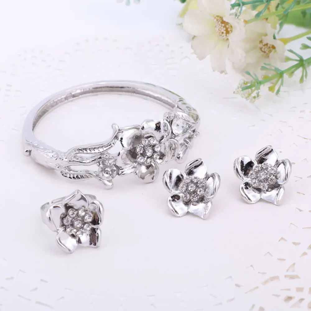 Дубай посеребренные ювелирные изделия Ювелирные наборы для женщин модное