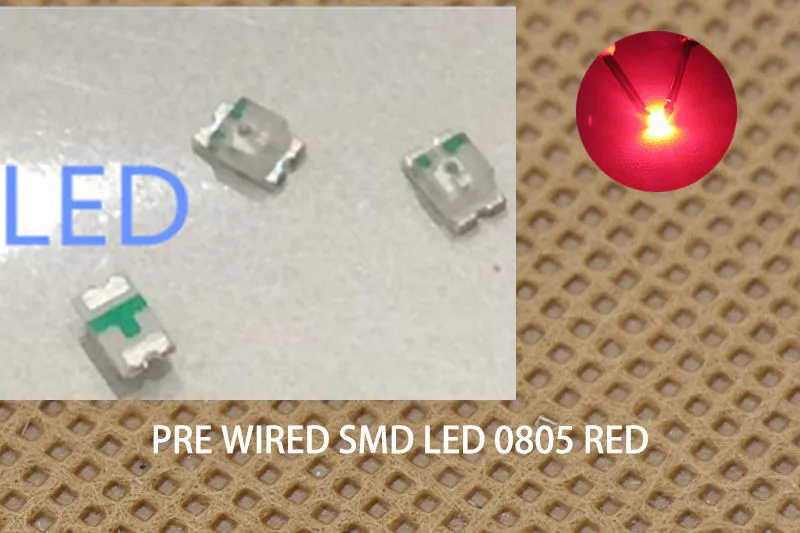 2000 шт./лот для 100% новых SMD светодиодов 0805 красный Smds румяна рубин глубокая яркость