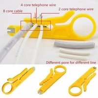 lot 100pcs network cable wire coax coaxial stripper cutter stripping pliers wire cutter punch down wire tool