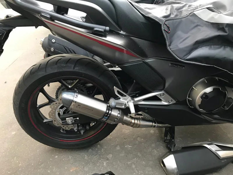 Для NC700 NC750X мотоцикл Модифицированная полная система выхлопной трубы среднего соединения мотоцикл глушитель с DB Killer для HONDA NC700 NC750X