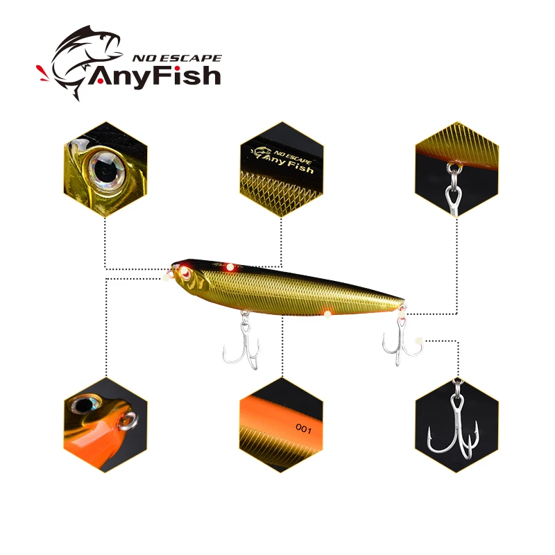 ANYFISH STAR PENCIL 100SL плавающая приманка для рыбалки жесткие приманки 10 см 12 9 г с 2