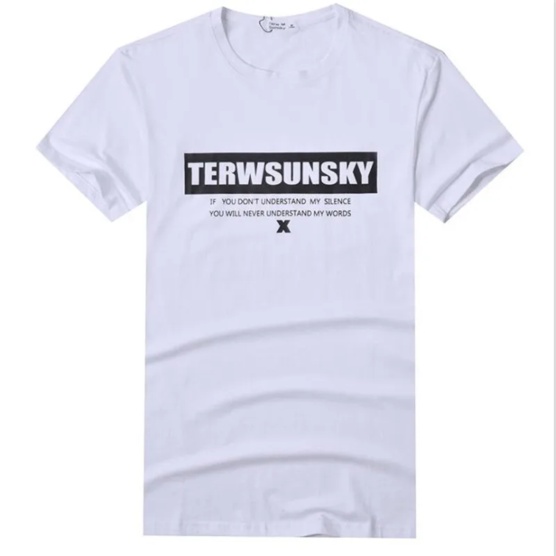 Горячая Распродажа Terwsunsky Лето Для мужчин тренажерный зал на свежем воздухе спортивные хлопковые футболки с короткими рукавами футболки TD066