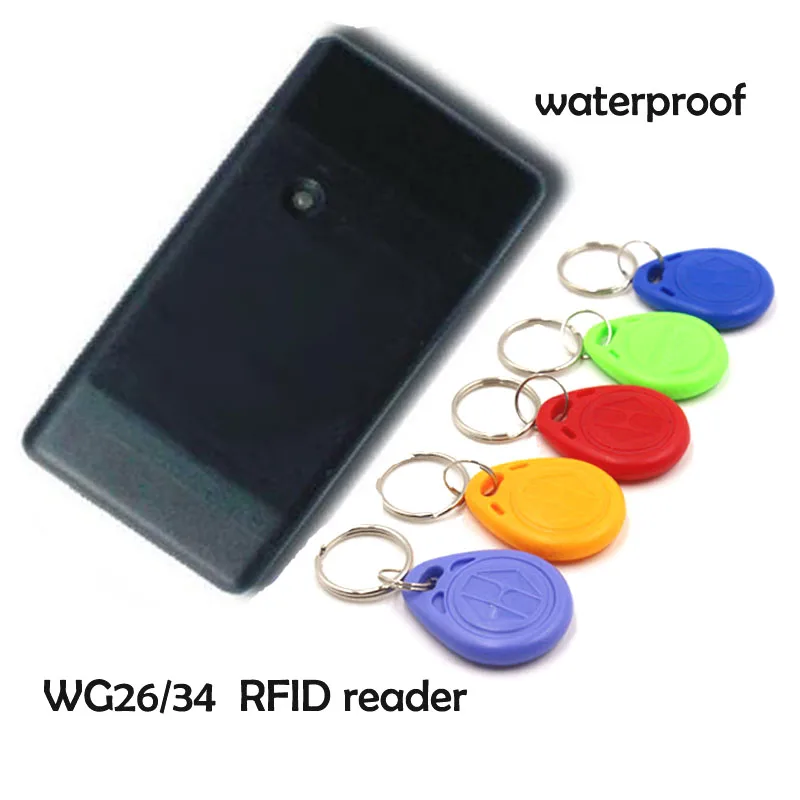 RS232 / 485 WG26 34 водонепроницаемый кард ридер ID IC карты контроля доступа MF13.56MHZ/EM12.5KHZ