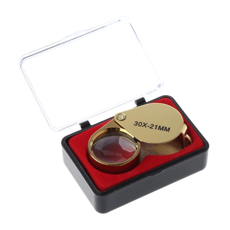 

Portable Jewelers Eye Loupe Magnifier Magnifying Glass Jewelry Diamond 30x21mm