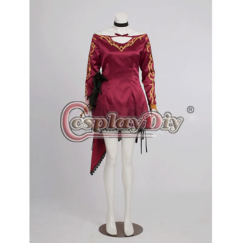Cosplaydiy Cinder осень косплей RWBY платье для взрослых женщин Хэллоуин Карнавальный