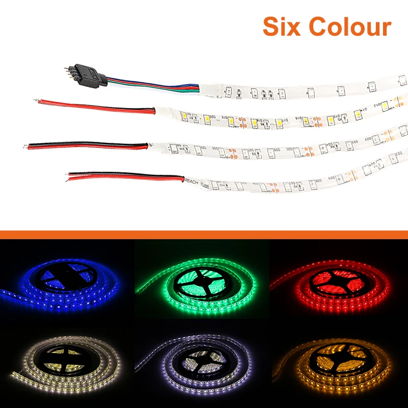 Светодиодная лента гибкая водонепроницаемая 5 м 2835SMD 12 В|5m rgb|5m rgb ledstrip light waterproof |