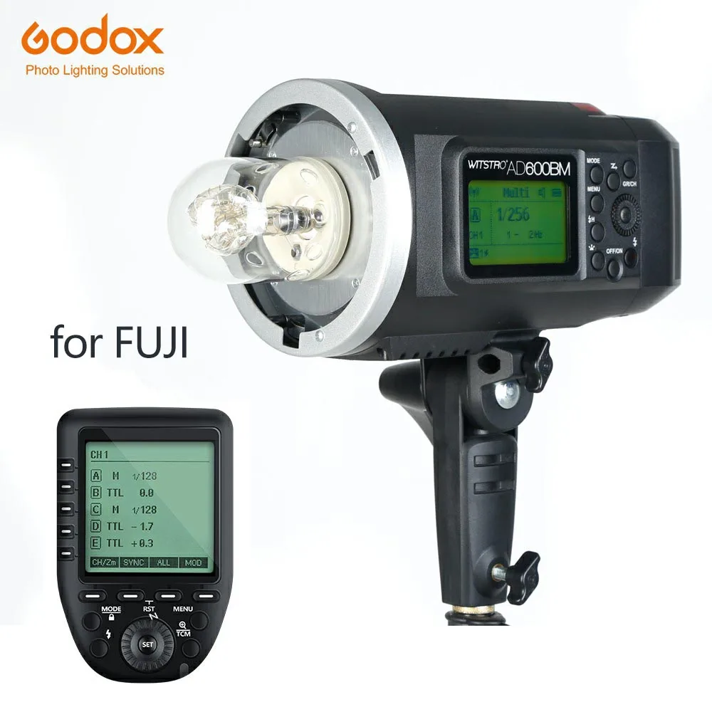 AD600BM add XPRO-F Godox AD600BM Bowens крепление 600Ws GN87 Высокоскоростная синхронизация наружная вспышка стробоскоп светильник с 2,4G Беспроводная система X, аккумулятор 8700 мАч - Цвет: AD600BM add XPRO-F