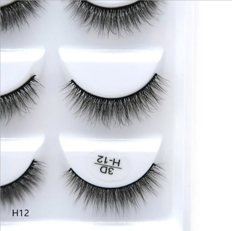 NEW 1/3/5 pairs Fake Mink Eyelashes 3D Natural False Eyelashes 3d Mink Lashes Soft Eyelash Extension Makeup Kit Cilios