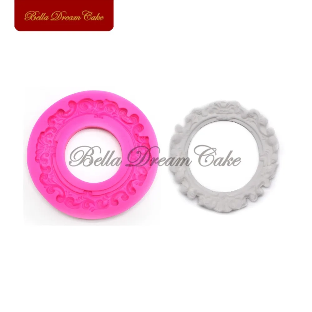 Винтажная круглая силиконовая 3D форма для украшения печенья|mould for|baking mouldmoulds for