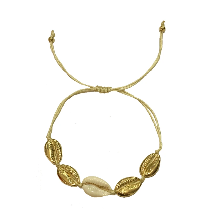 2019 Shell Bracelets For Women New Trendy Fashion Cowrie Delicate Gold Color Adjustable 3 Styles Handmade Party Bracelet Jewelry | Украшения