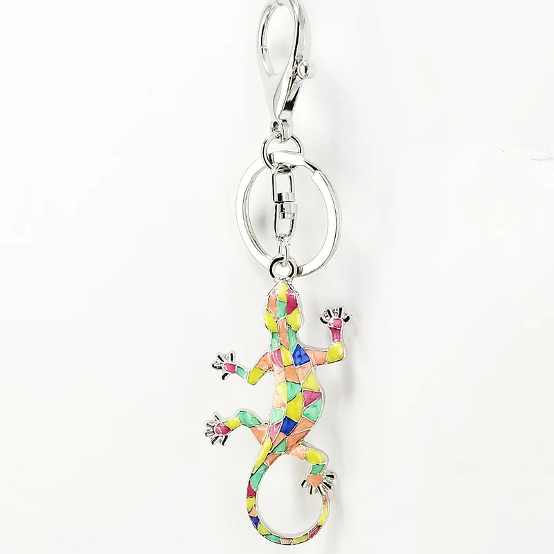 Капающийся светящийся Gecko брелок кулон декоративный для женщин сумки аксессуары