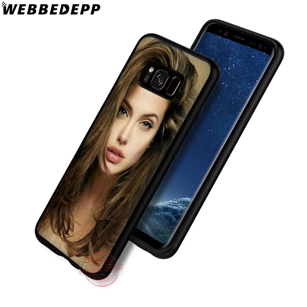 WEBBEDEPP анжедины Джоли Платье Мягкий чехол для телефона с изображением цветов Samsung