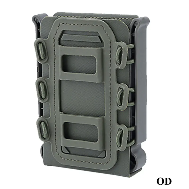 OD Тактические вентиляторы 5,56 мм 7,62 мм Molle Rifle Mag Тактический Подсумок для подсумок Fastmag Скорпион мягкий корпус для страйкбола охоты милитари - Цвет: OD