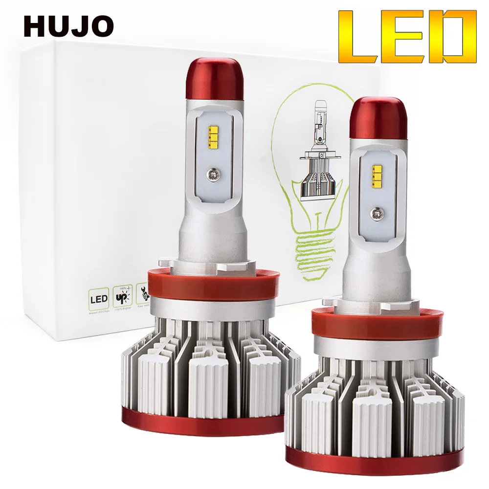 HUJO светодио дный фары для использования ZES Здравствуйте ps 64 Вт 12000LM 6500 К