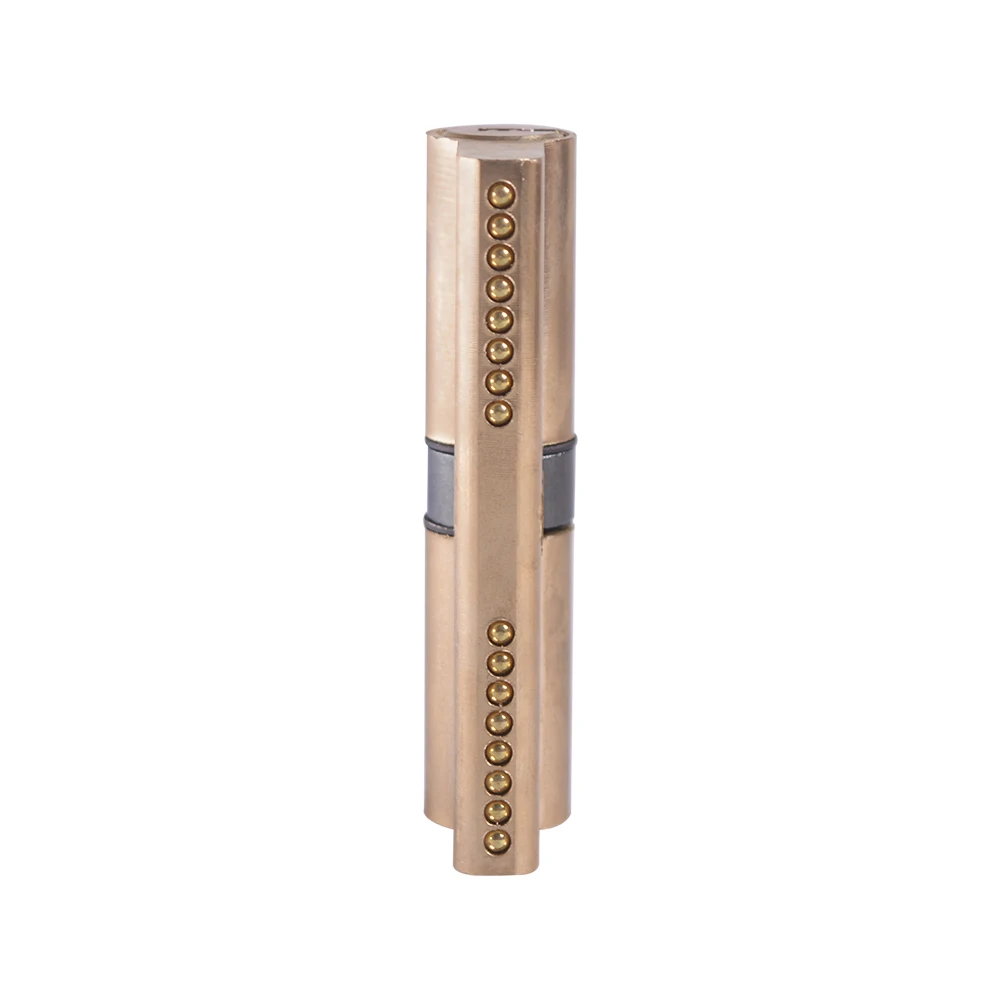 

Thumb Turn Euro Profile Cylinder Barrel Lock Brass Satin Nickel Finish 75mm with 8 Keys