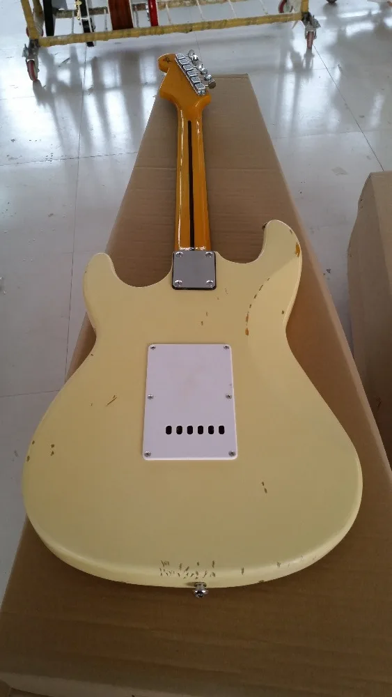 Электрогитара/желтый цвет ST электрогитара/Гитары Китай|st electric guitar|electric guitarguitars