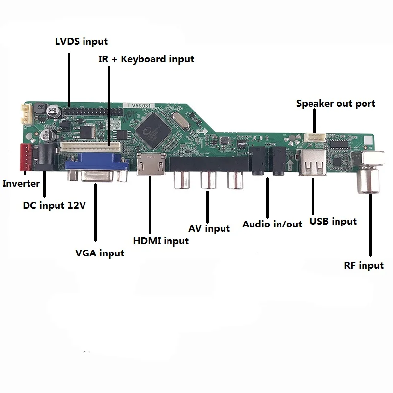 ТВ VGA AV USB аудио светодиодный 1 флуоресцентные лампы с холодным катодом плата