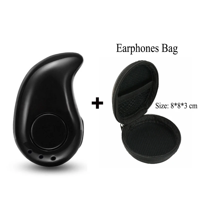 Black With Bag Для Galaxy Buds, Bluetooth наушники, мини беспроводные наушники, свободные руки, в ухо, Спортивная стереогарнитура с микрофоном, наушники для всех телефонов - Цвет: Black With Bag