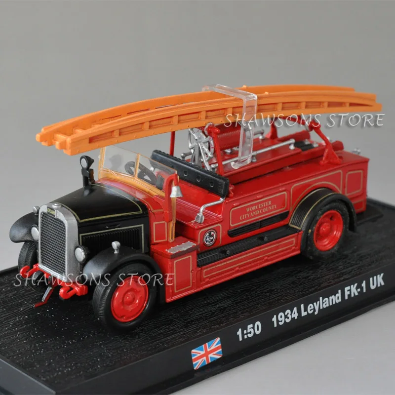 Литая модель 1:50 1934 Leyland FK 1 UK Pumper Fire Engine Truck миниатюрная Реплика|Наземный транспорт|