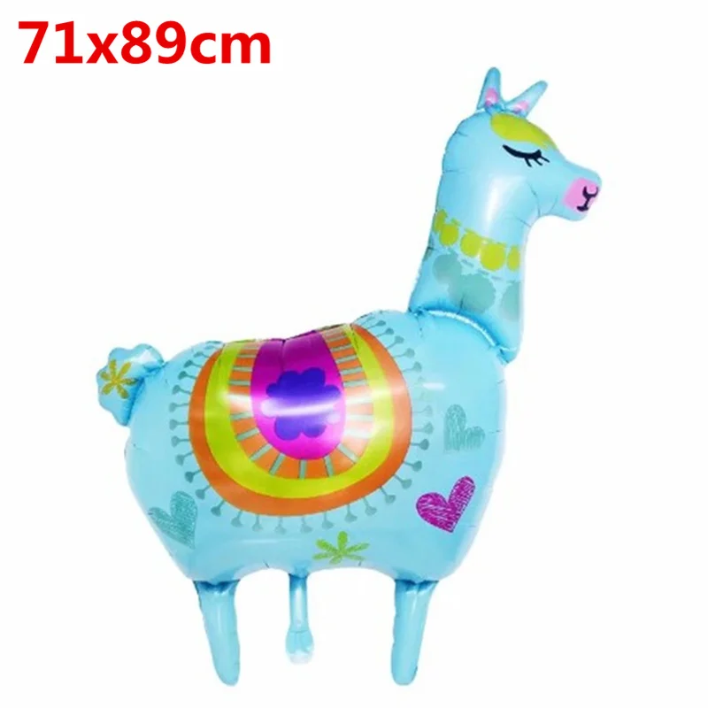 5 OurWarm Llama День Рождения украшения мультфильм животных фольга Гелиевый шар Альпака кактус торт Топпер бумажный баннер подарочные пакеты - Цвет: 5