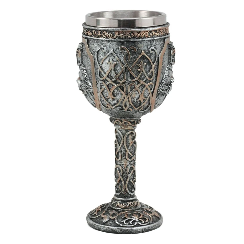 Высокое качество рыцарь череп пивная Питьевая чашка кружка из нержавеющей стали