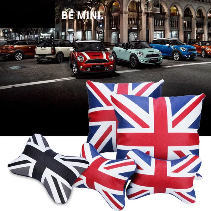 2pcs PU leather MINI Car pillow interior decoration for bmw mini R56 R57 R59 R60 R61 F54 F55 F56 F60 | Автомобили и мотоциклы